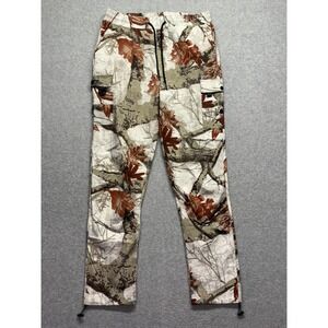 Retro Stitch Camo Cargo Pants Mens 2XL White Brown Real Tree TWZ-80-SC-B